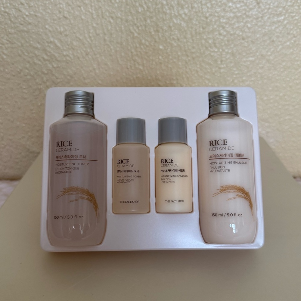 NEW The Face Shop Rice Ceramide Moisturizing Skincare Set